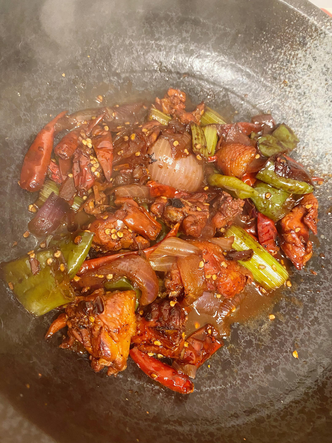 比店里好吃的重庆鸡公煲！