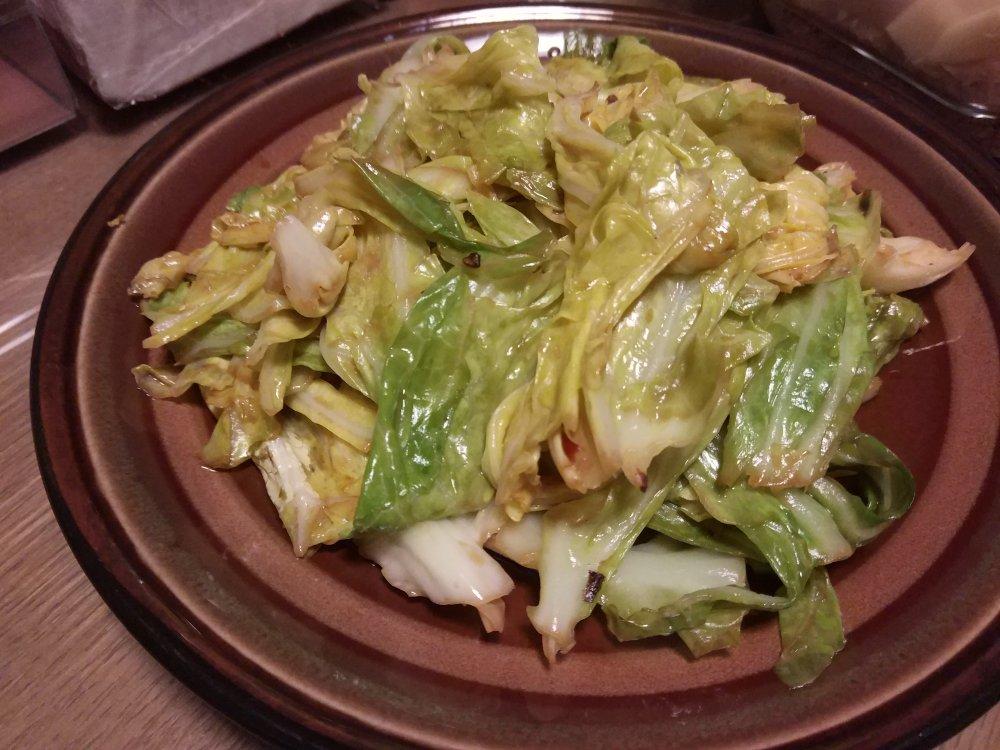 微酸开胃的手撕牛心菜