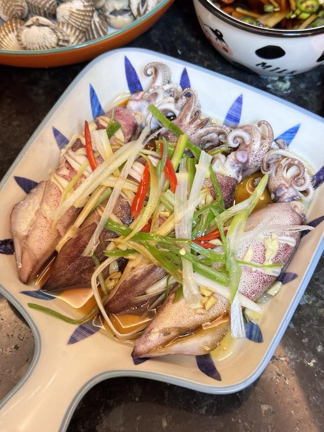 白灼鱿鱼的正宗做法