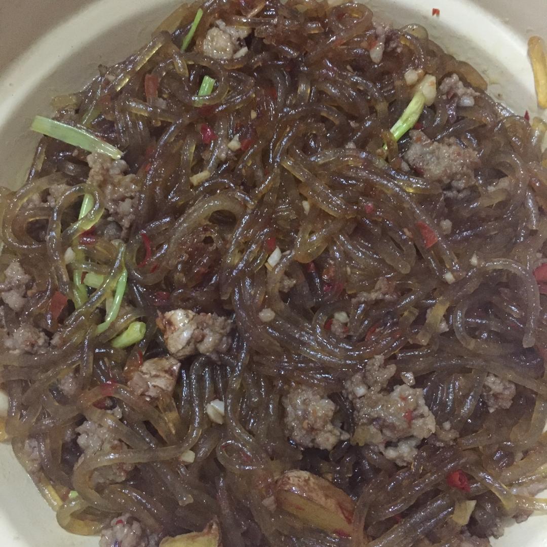 程妈妈2001做的蚂蚁上树(又叫烂肉粉条)