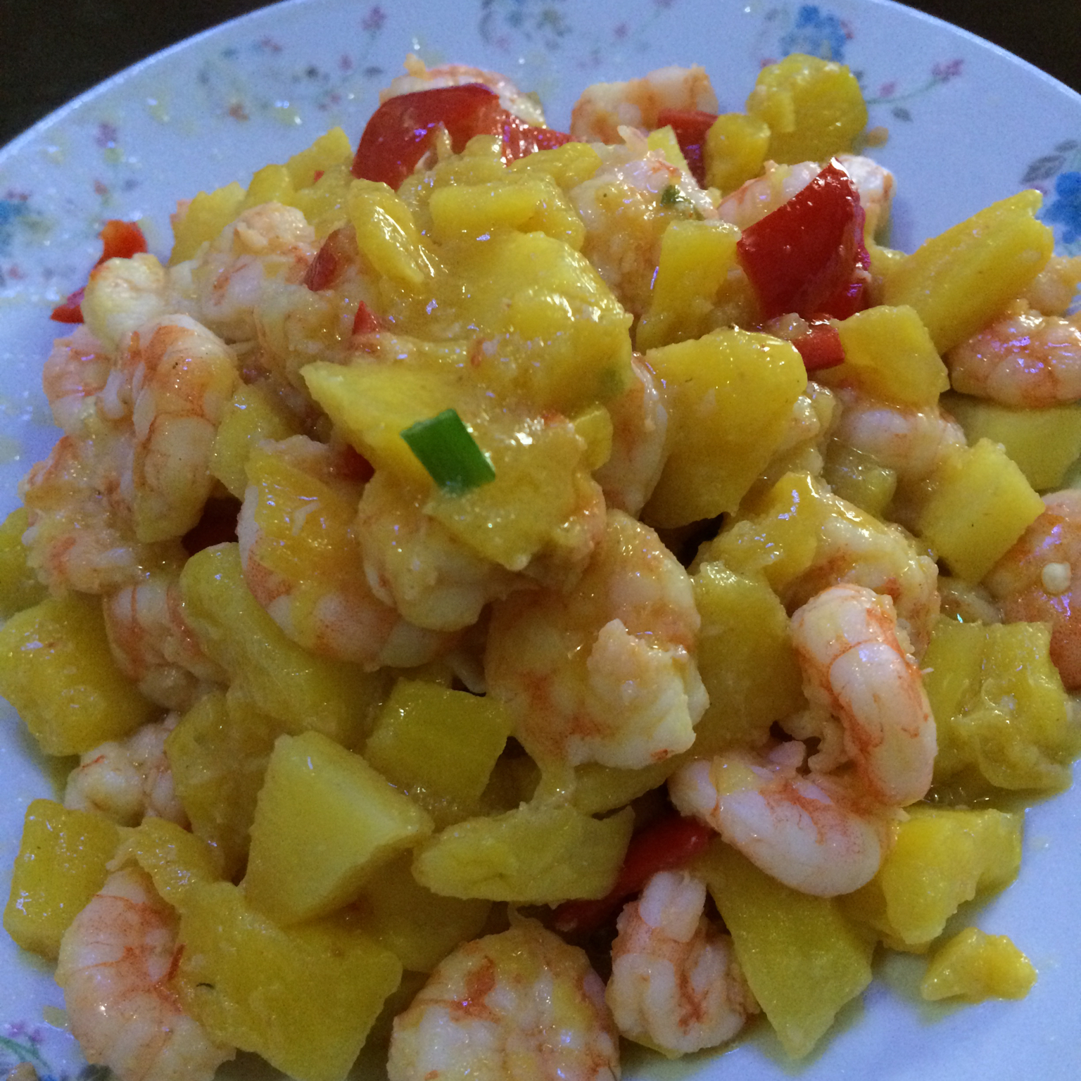 菠萝炒虾仁