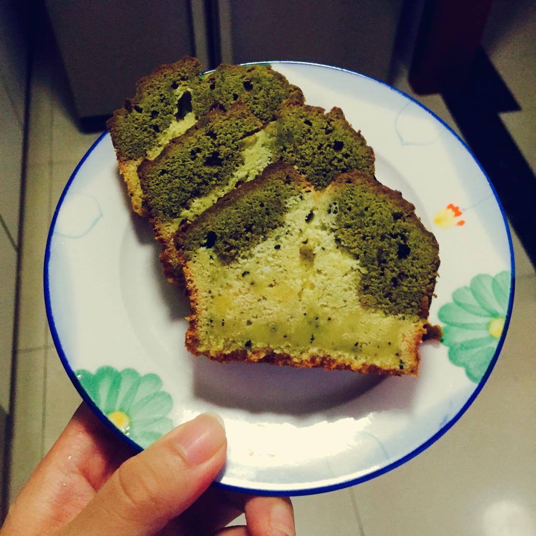 抹茶百香果磅蛋糕