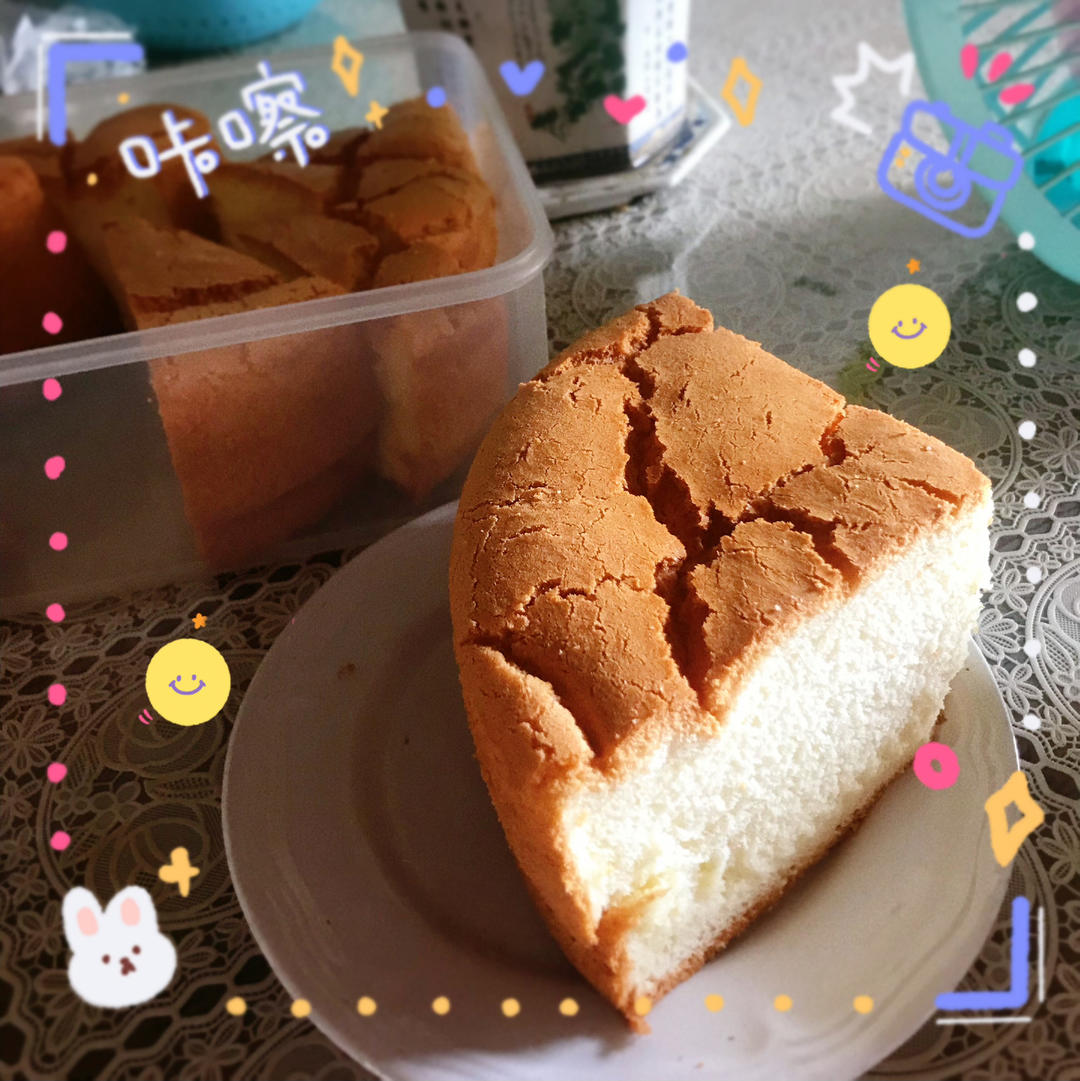 💯8寸戚风蛋糕(附徒手脱模小技巧)