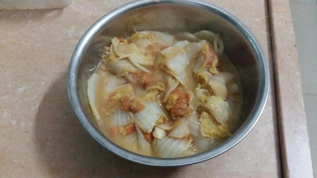 番茄烩大白菜