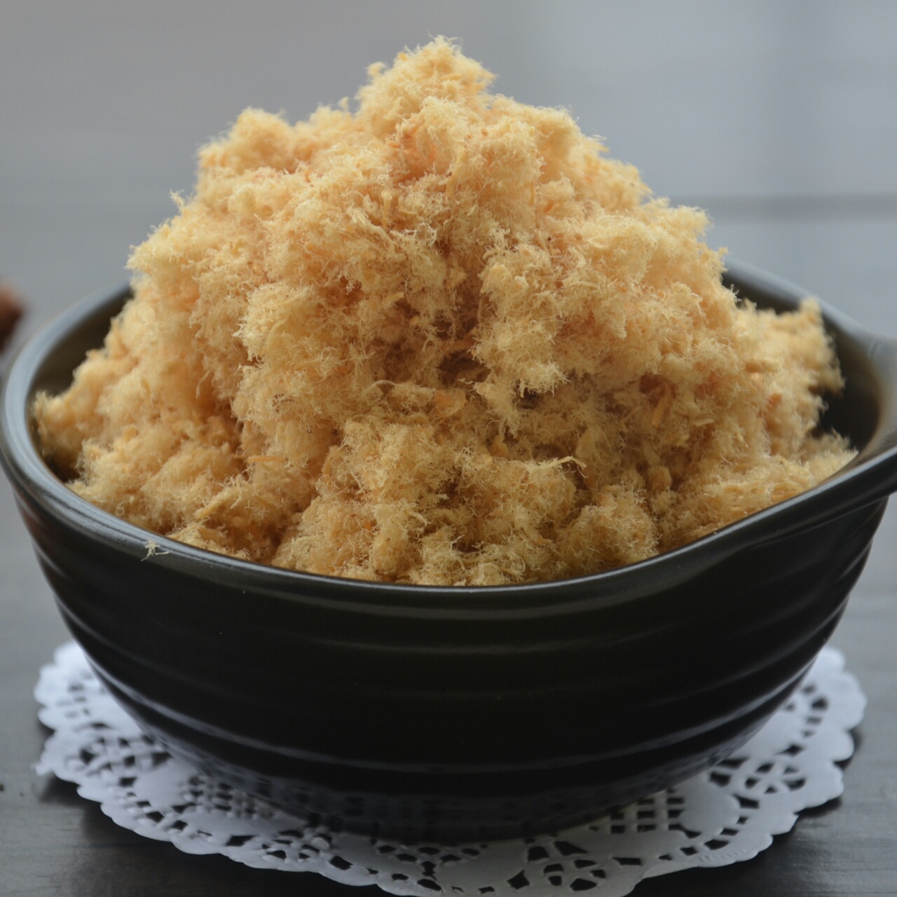 饕姑娘做的面包机肉松