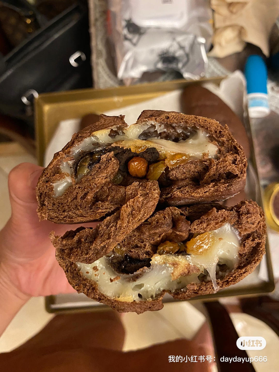 初学易成功的巧克力麻薯软欧包🍫