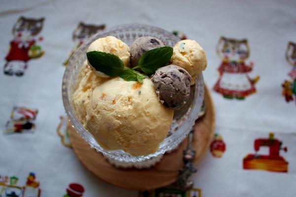 薄荷奥利奥蔓越莓/薄荷芒果冰淇淋