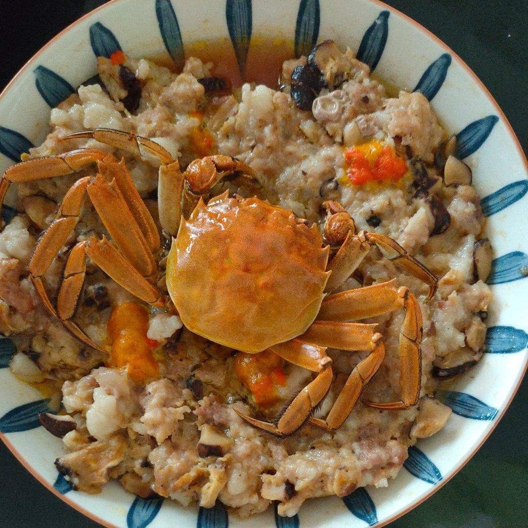 肉饼蒸膏蟹（中餐厅）