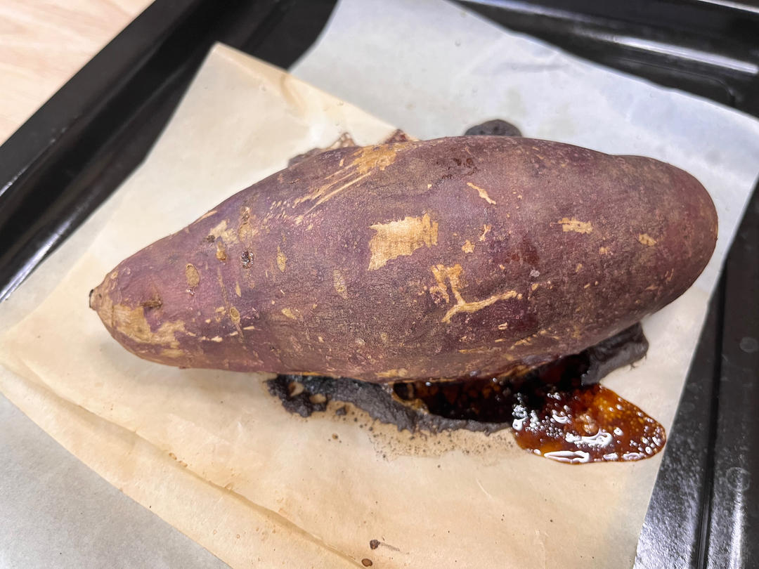【糯唧唧的烤红薯】糖油四溢皮肉分离外糯里嫩吸溜着吃！