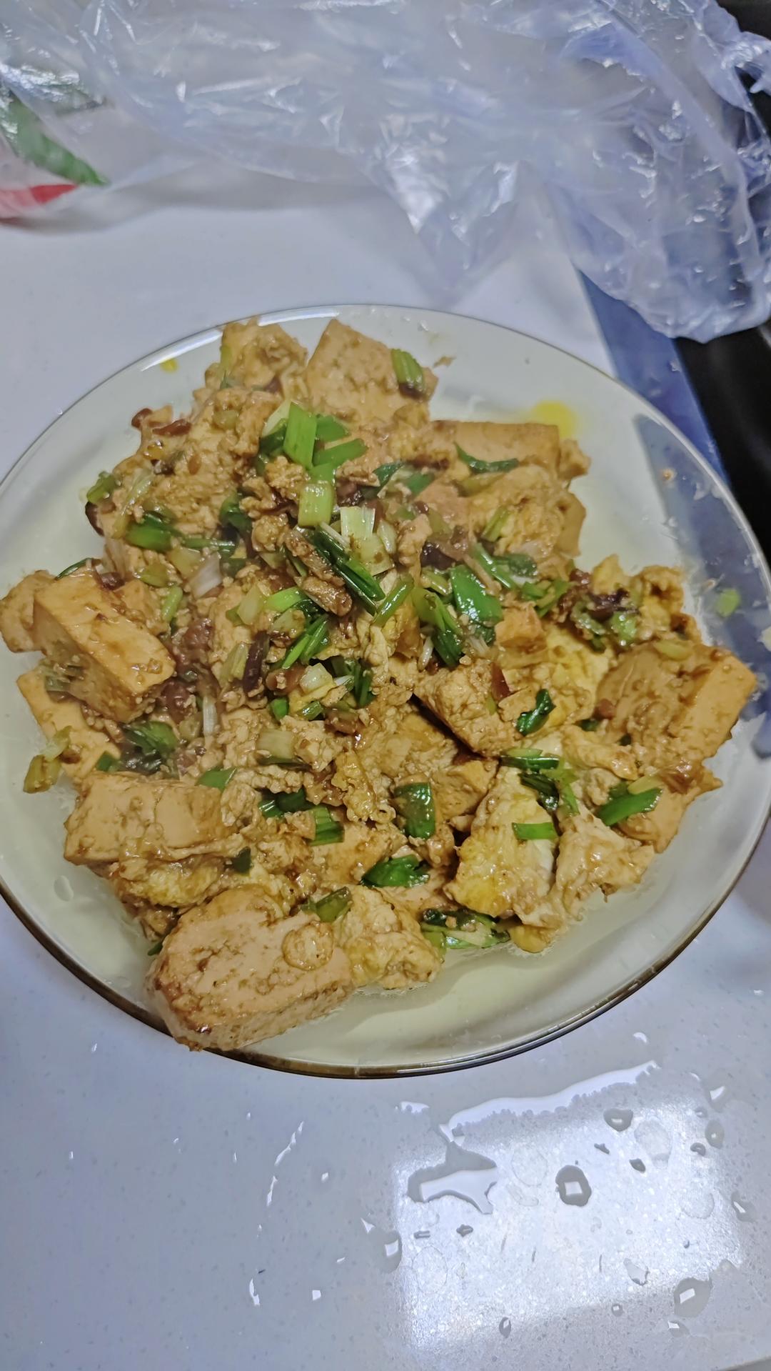 小香葱炒豆腐