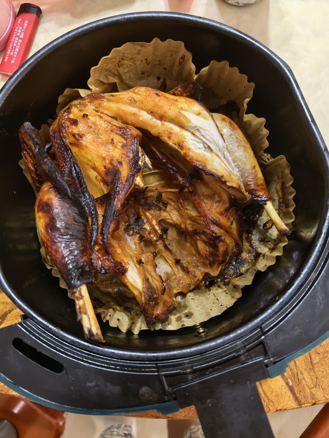 奥尔良蜜汁烤全鸡-空气炸锅版本