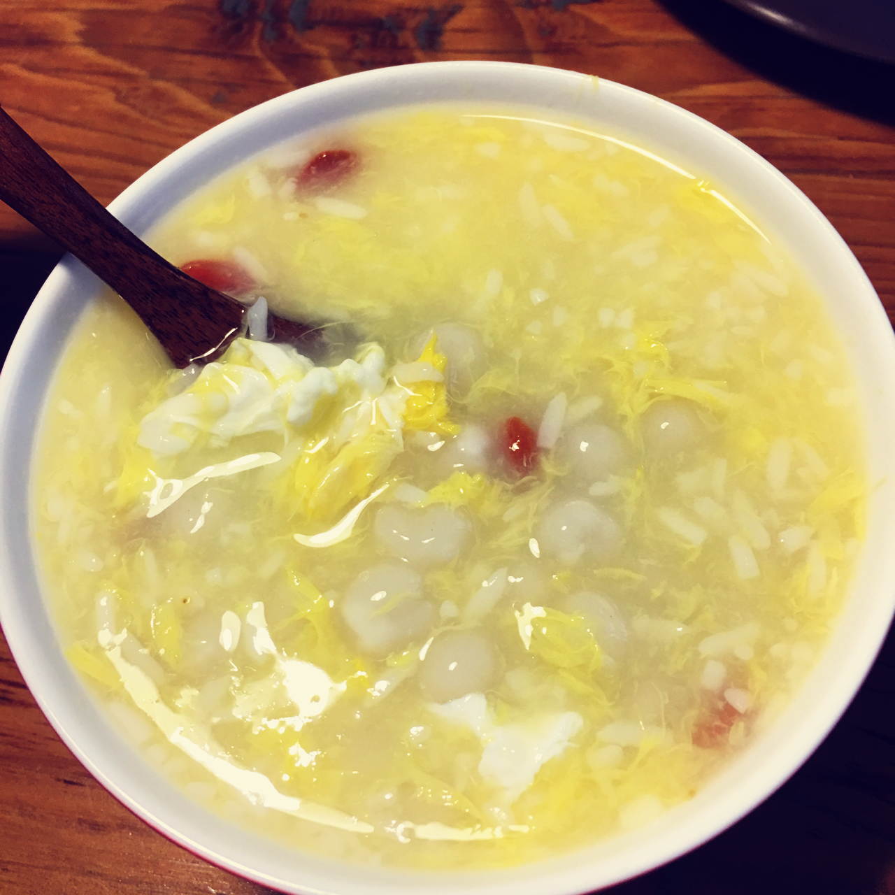 nakuru做的米酒蛋花小汤圆