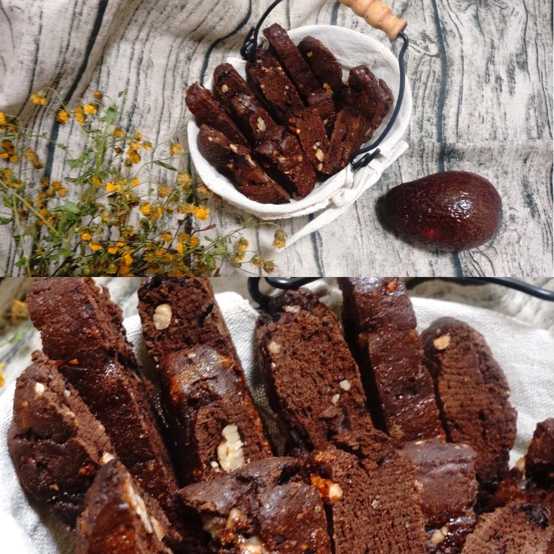 【健康零食】巧克力榛子意式脆饼（无油素食）