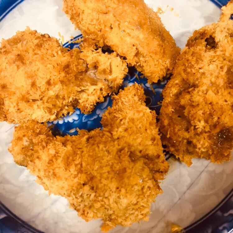 面包糠烤鸡翅