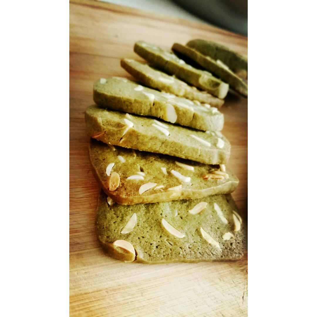 抹茶杏仁片饼干