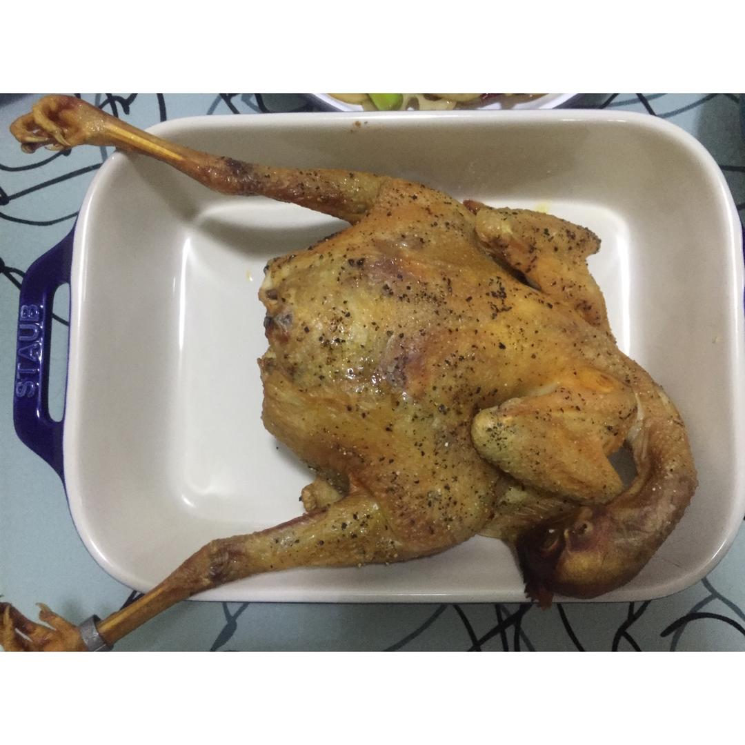 田螺姑娘超级简单不用腌制脆皮烤鸡
