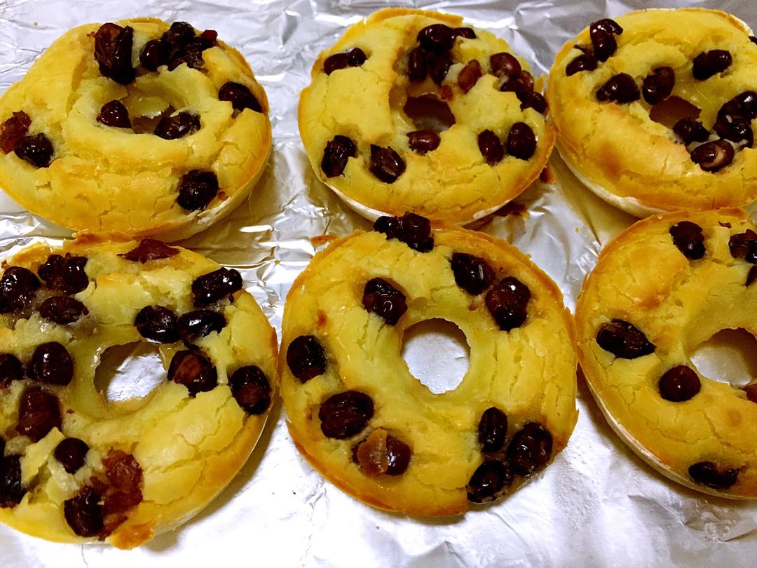 宝宝辅食-烤箱版糯米红豆甜甜圈的做法