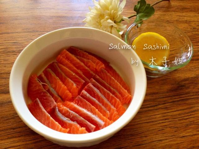 Salmon Sashimi 三文鱼刺身的做法