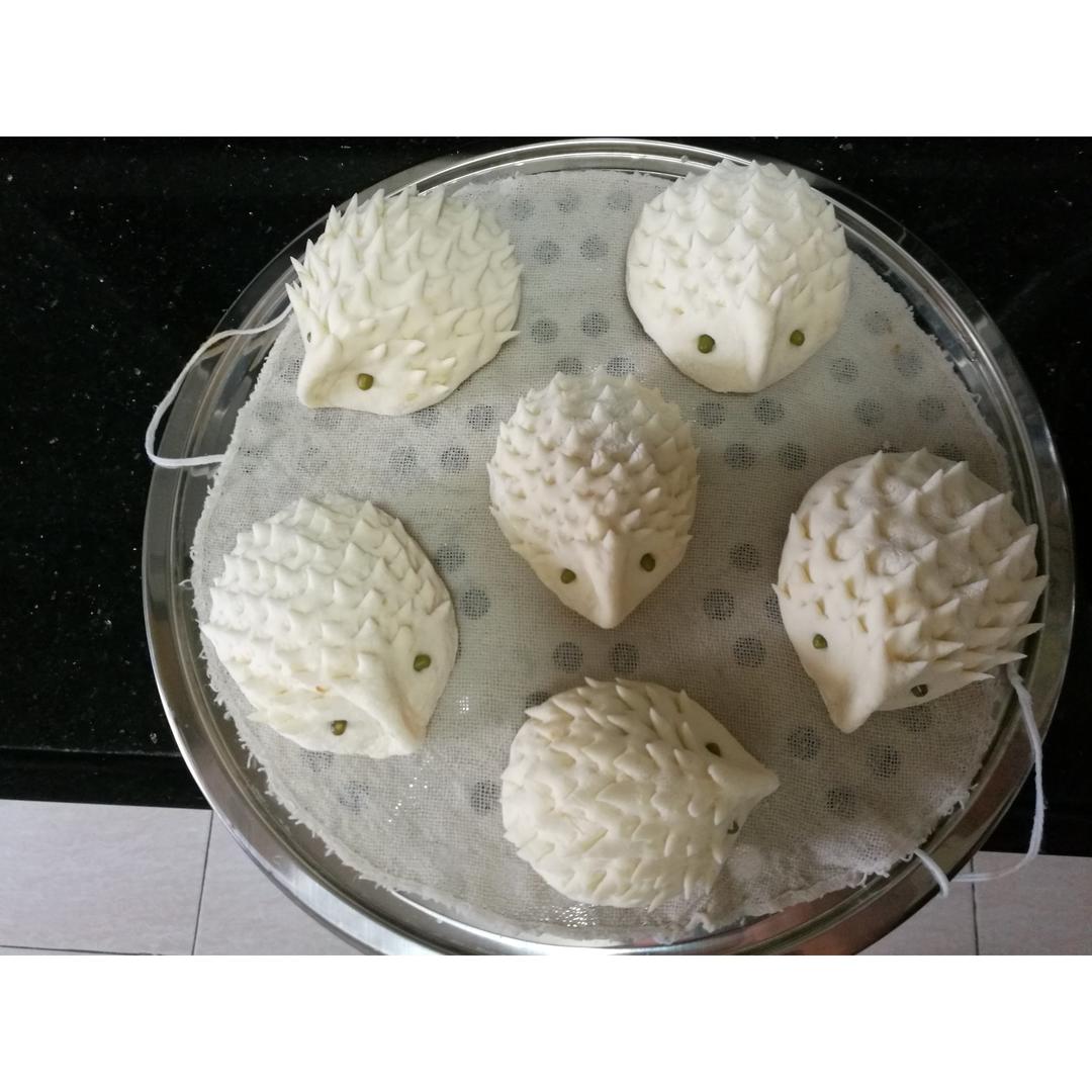 小刺猬坚果紫薯包