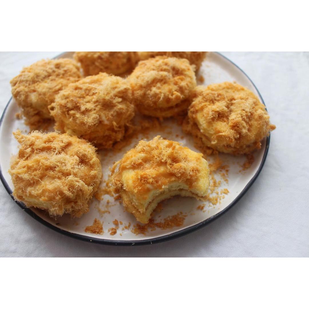 香葱肉松蛋糕卷