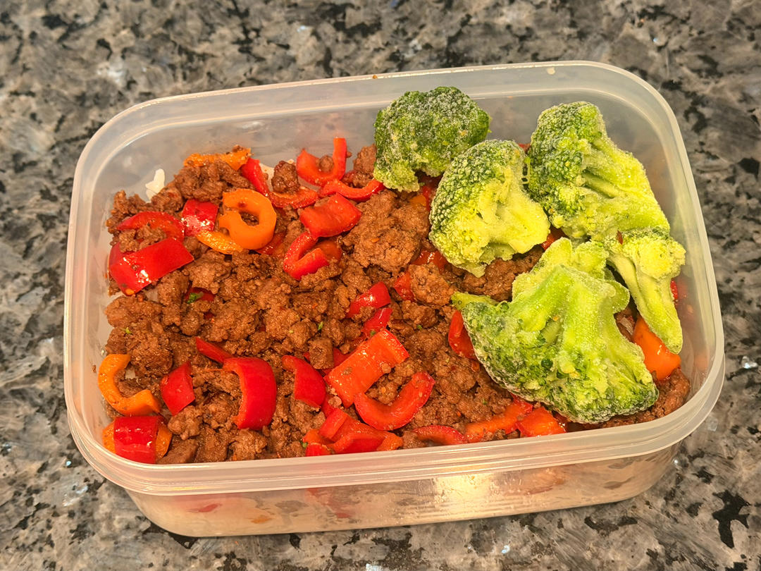 彩椒牛肉末