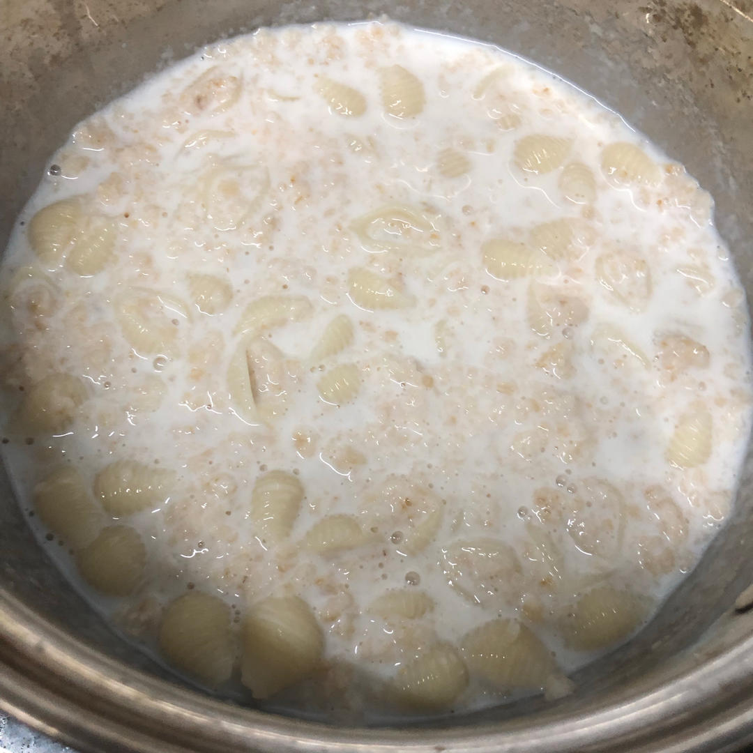 🥄无味牛奶意粉麦片早餐