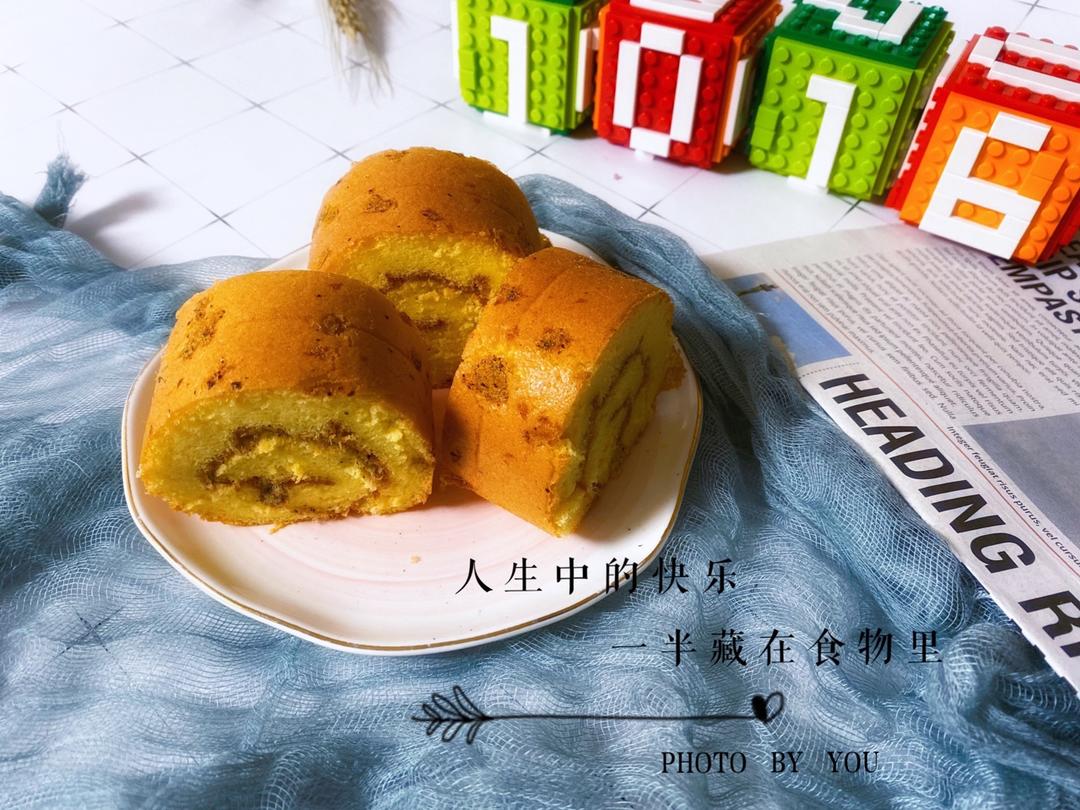 香葱肉松蛋糕卷—小美版