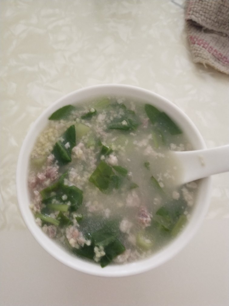 小米青菜粥