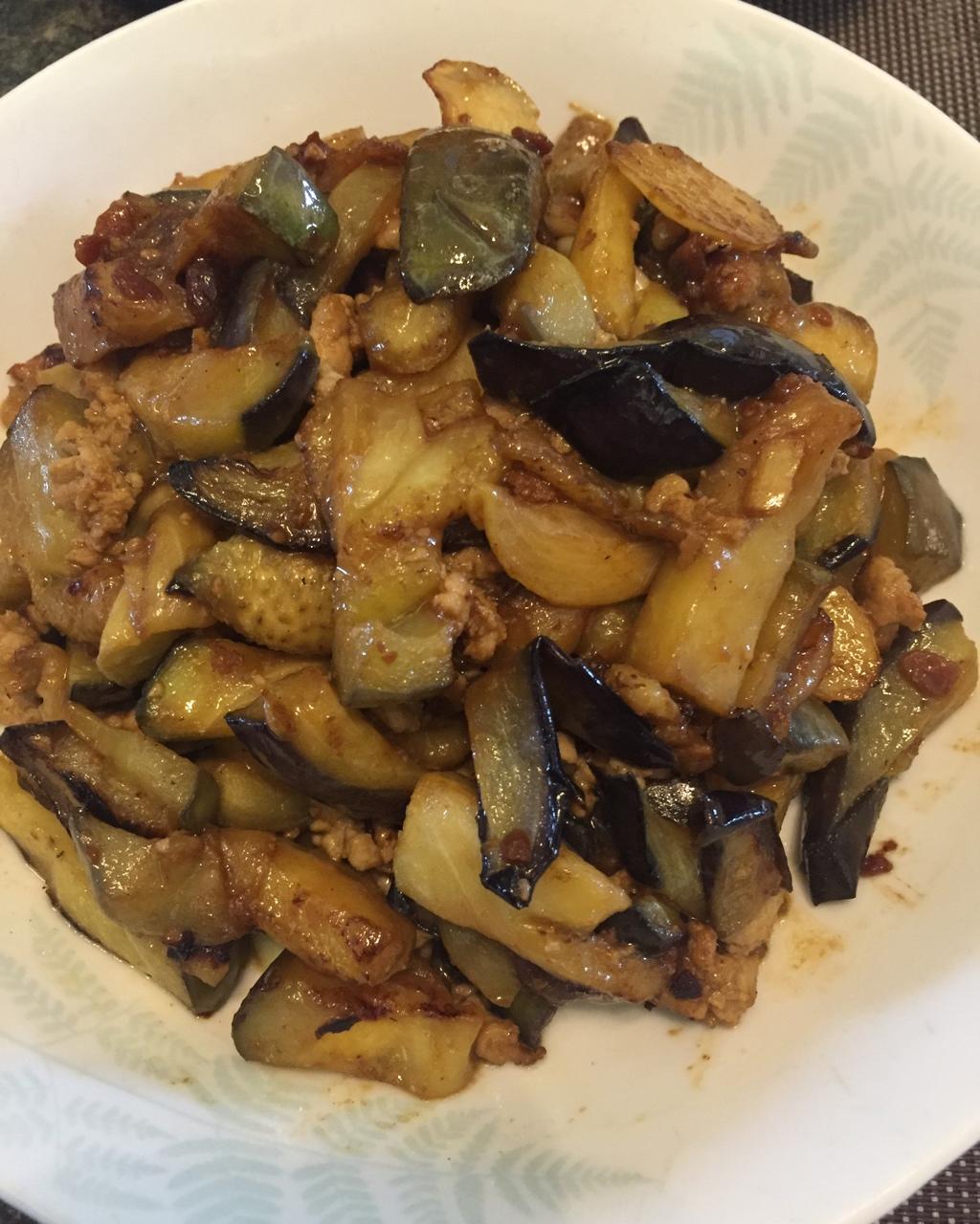 红烧肉沫茄子