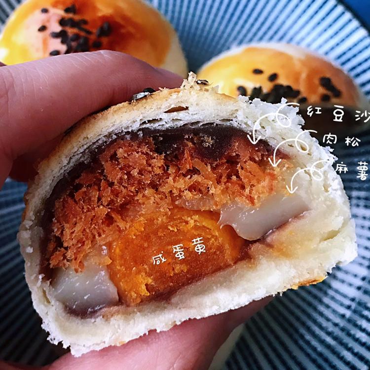 ㊙️网红麻薯肉松蛋黄酥🔥，好吃到爆‼️
