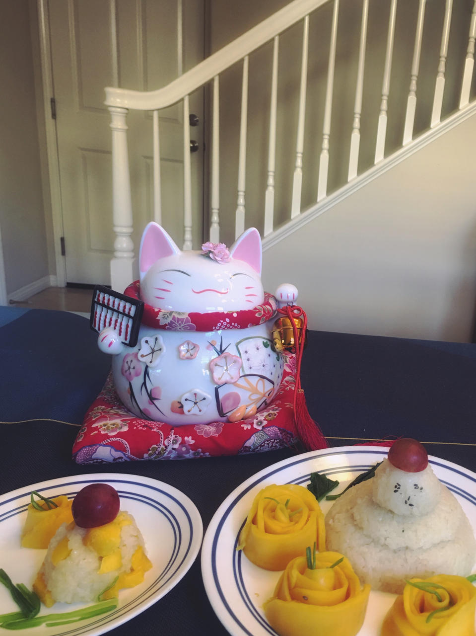 椰浆芒果糯米饭（附芒果玫瑰花做法）