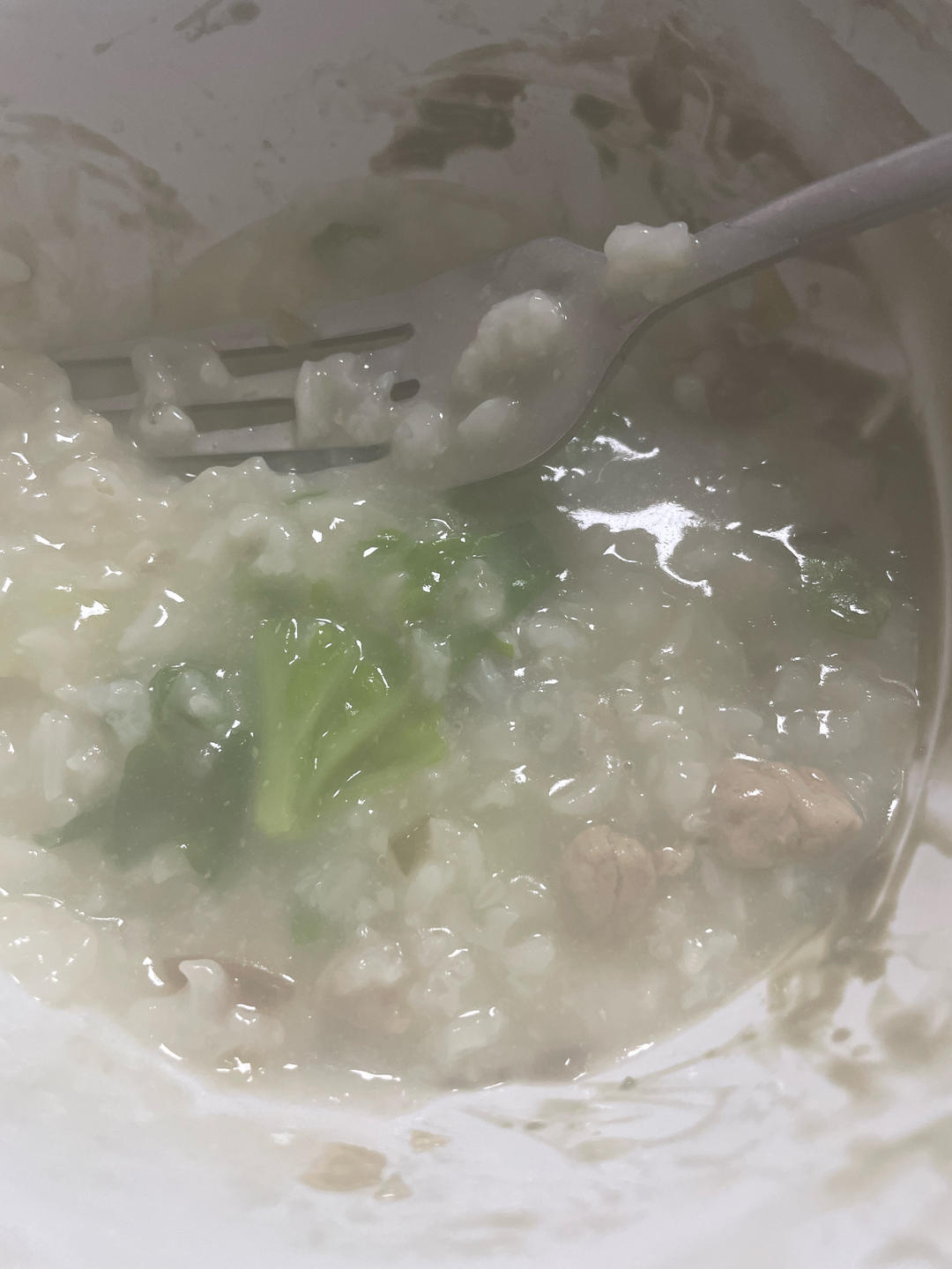 妈妈👩教我做的皮蛋瘦肉粥🥣简单快捷美味😋