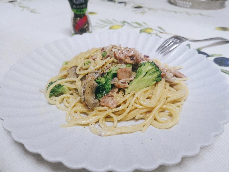 奶油菌菇意面🍝