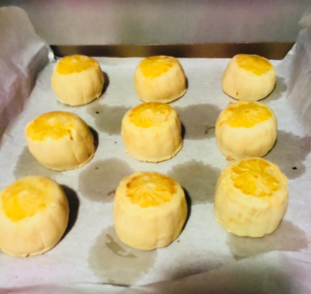 流心奶黄月饼（无吉士粉/转化糖浆版本）【曼食慢语】