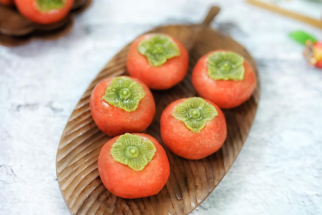 柿柿如意流心月饼的做法