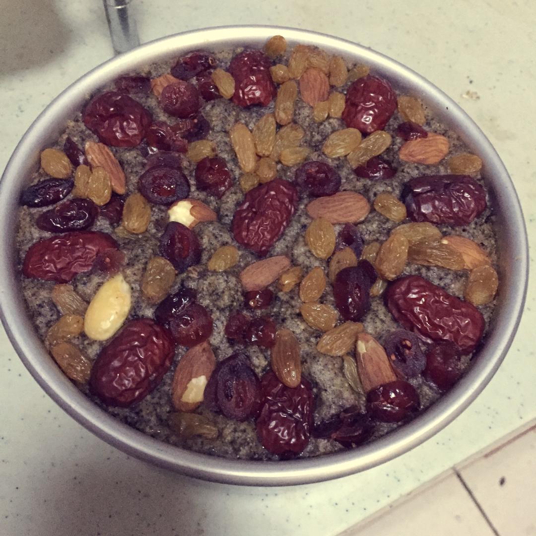 奶香黑芝麻发糕