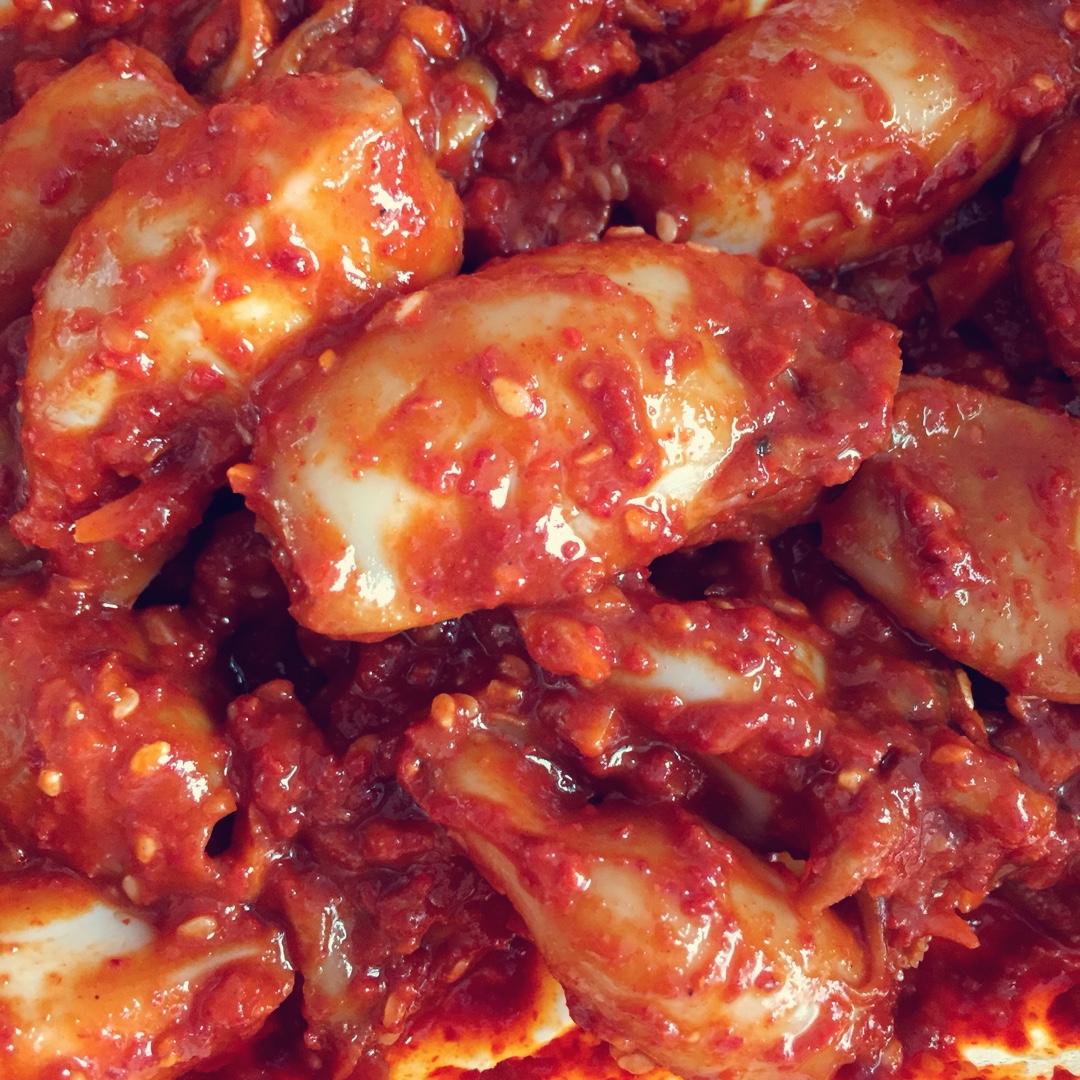 少吃点好不好做的韩式凉拌墨鱼仔