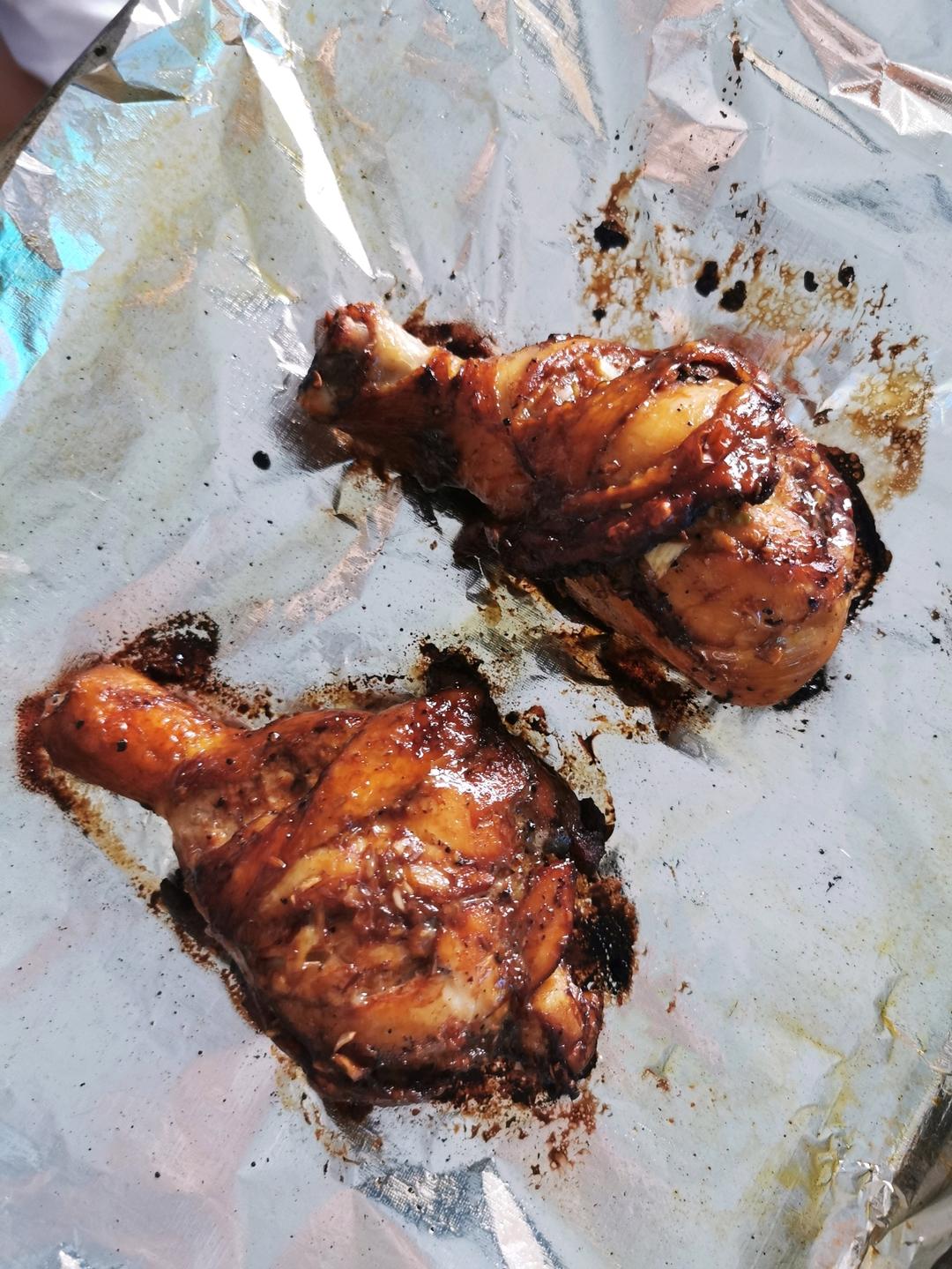 空气炸锅烤鸡腿，鲜嫩多汁