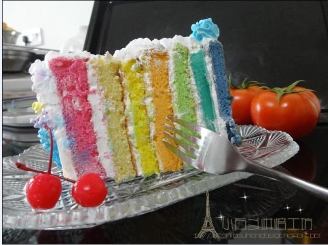 自制彩虹蛋糕的做法