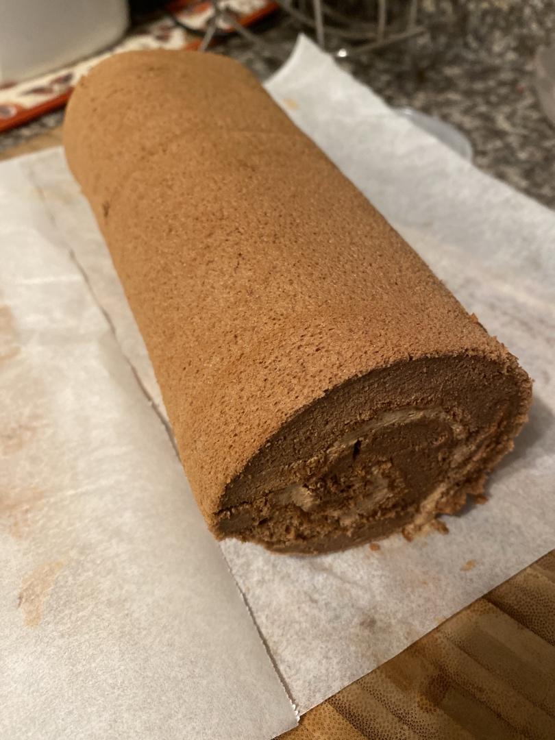 可可蛋糕卷(不消泡超浓郁巧克力口感)