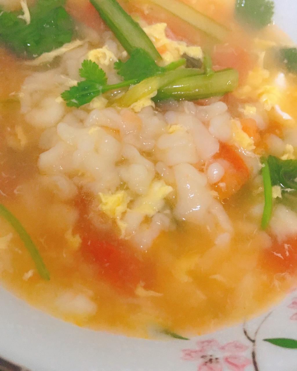 西红柿鸡蛋疙瘩汤