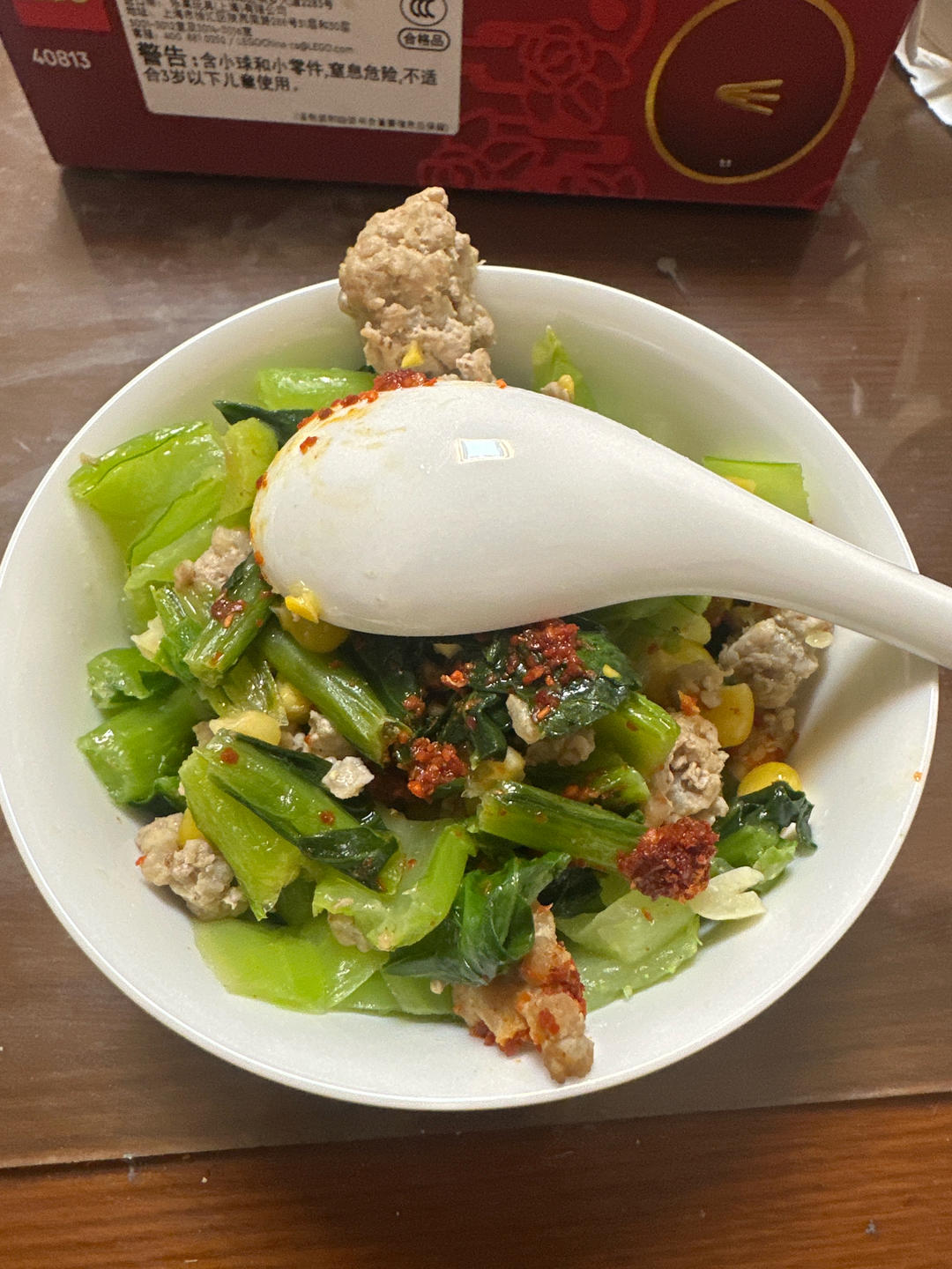 上海青酸菜炒肉末太费米饭了｜做法简单