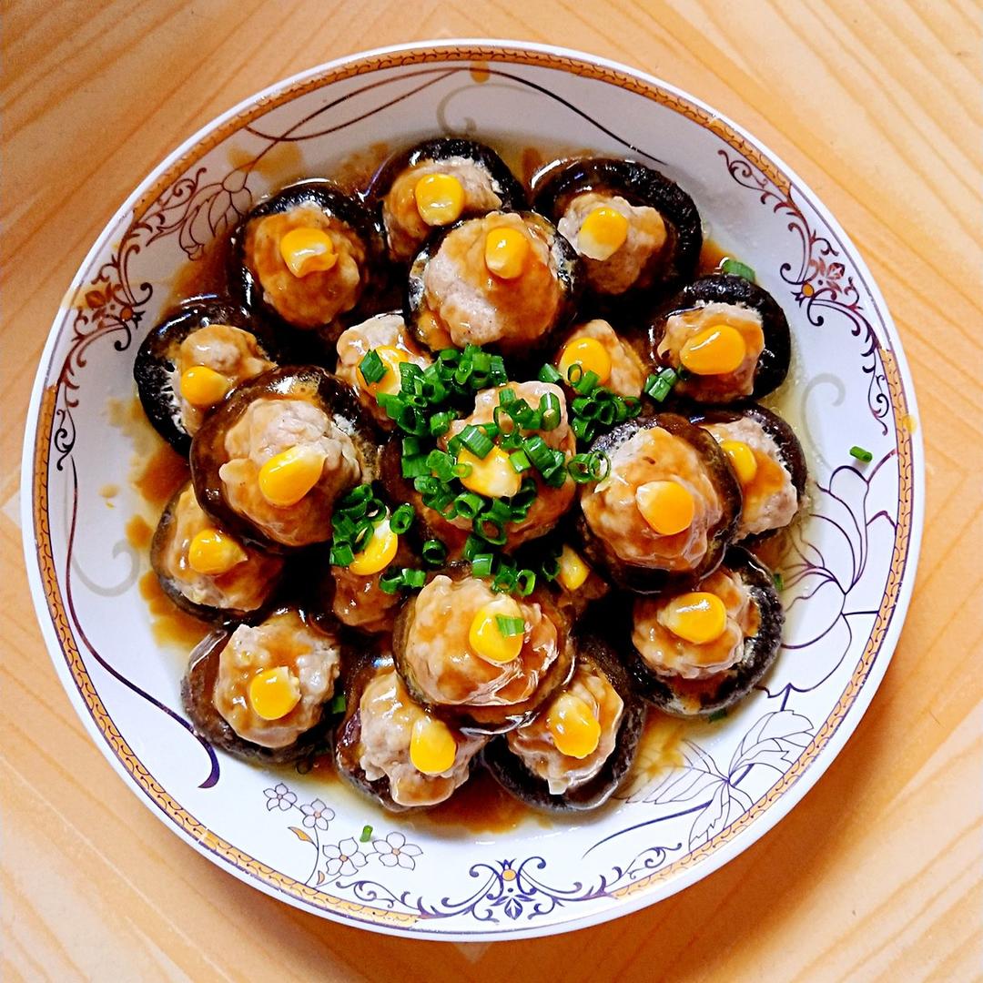 豆腐肉末酿香菇