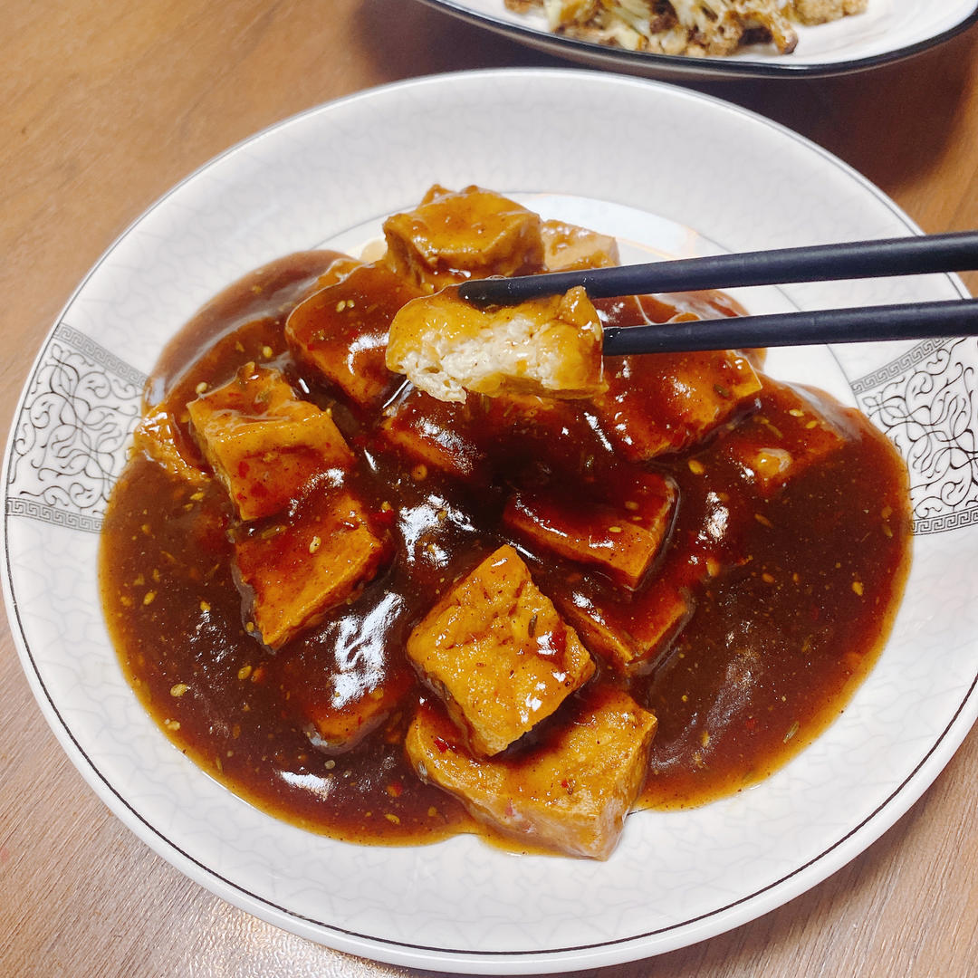 路边摊小吃丨酱汁豆腐做法♨️在家轻松搞定