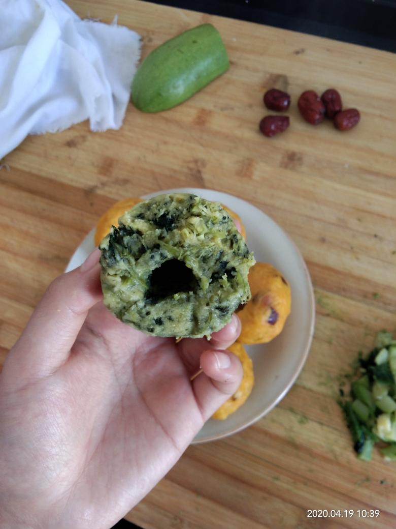 青菜玉米面窝窝头（零难度，零失败，超健康超清新）