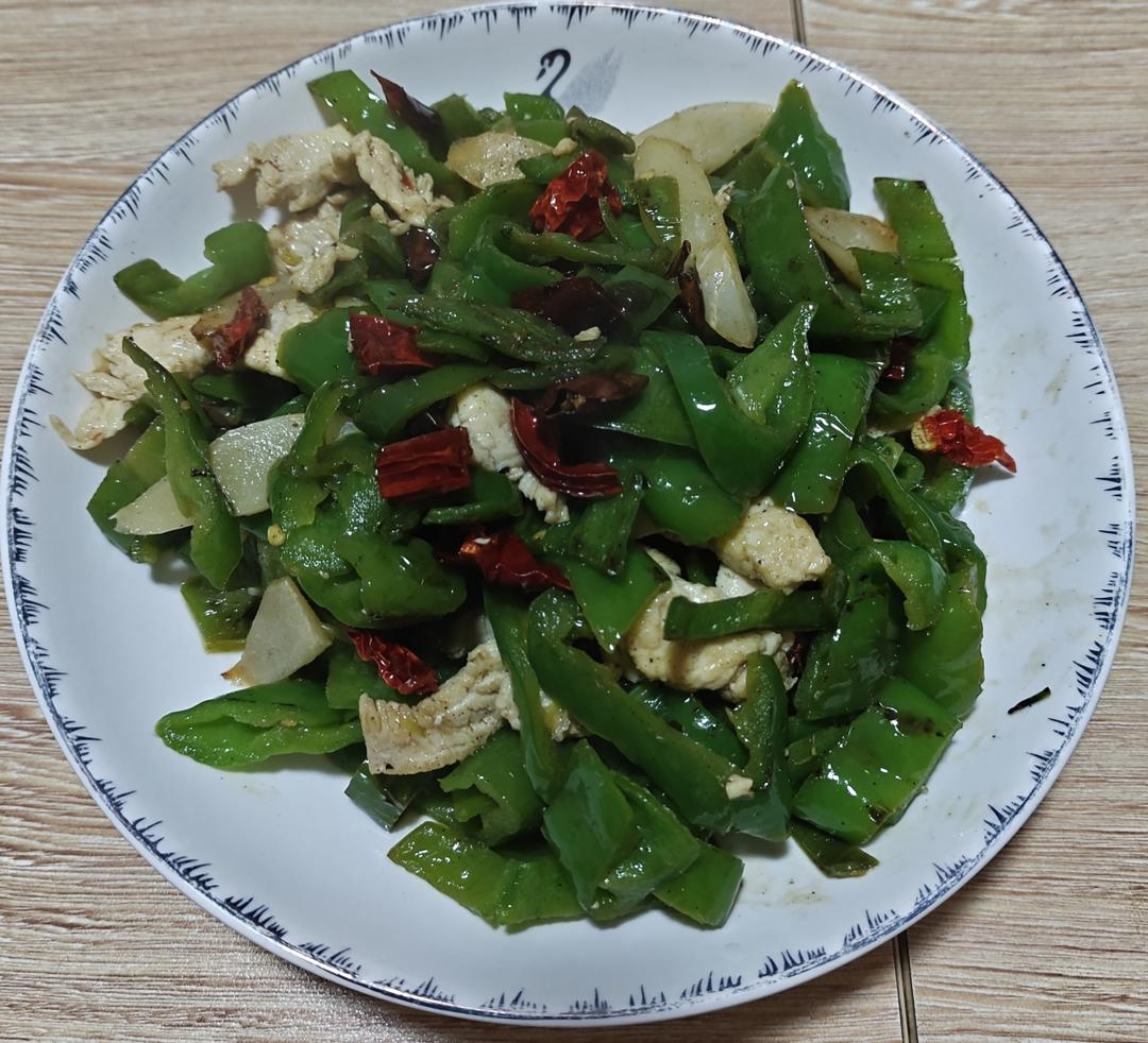 青椒炒鸡脯