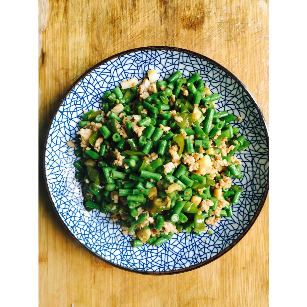 干煸榄菜肉末豆角