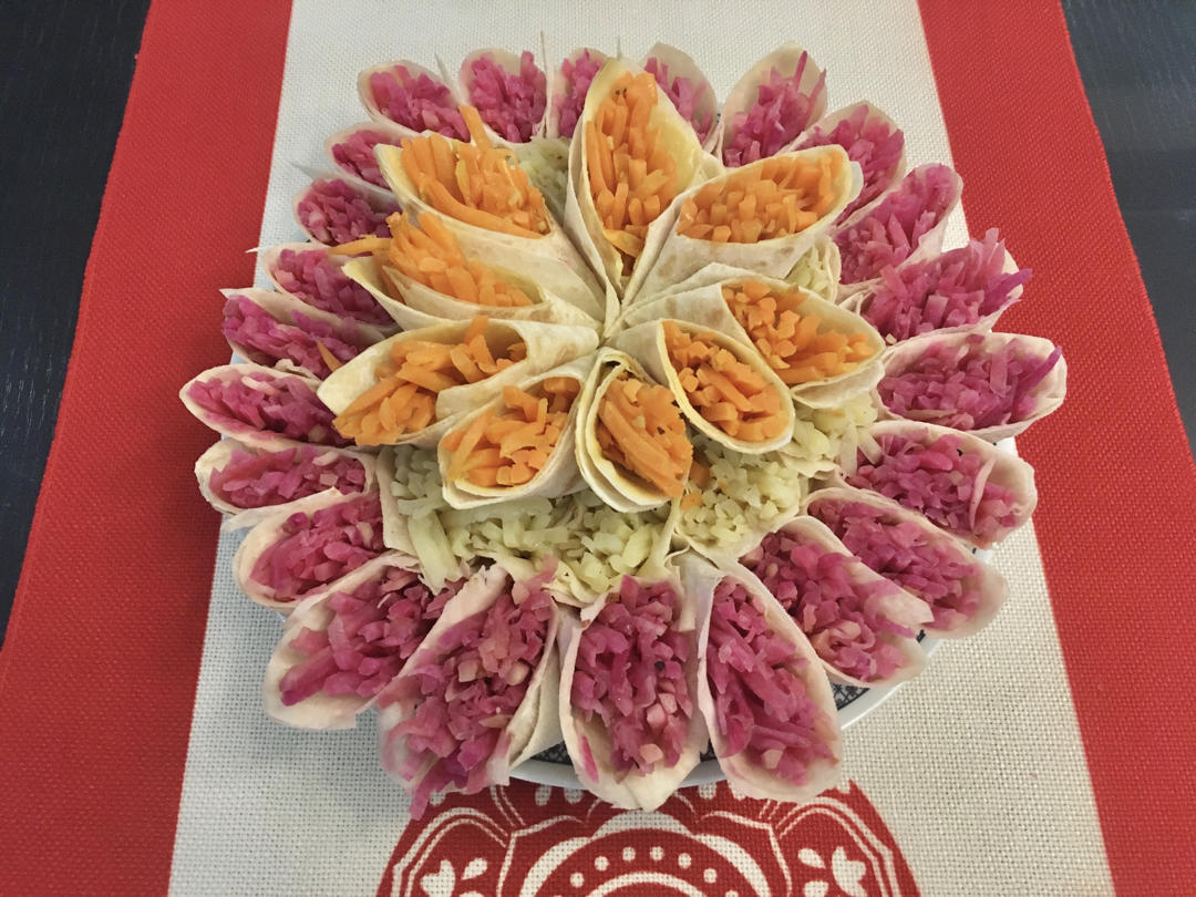 花开富贵（单饼时蔬  卷）