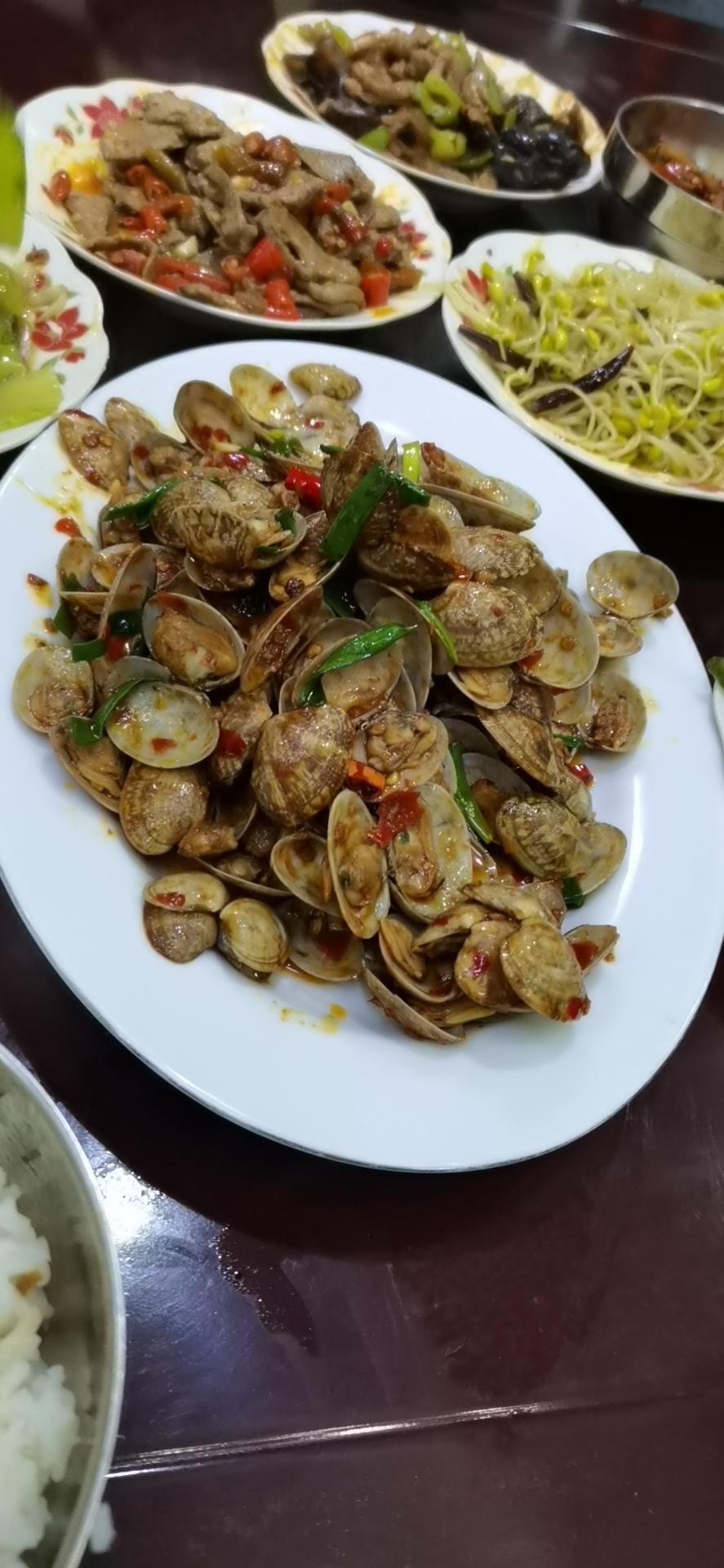 香辣炒花甲
