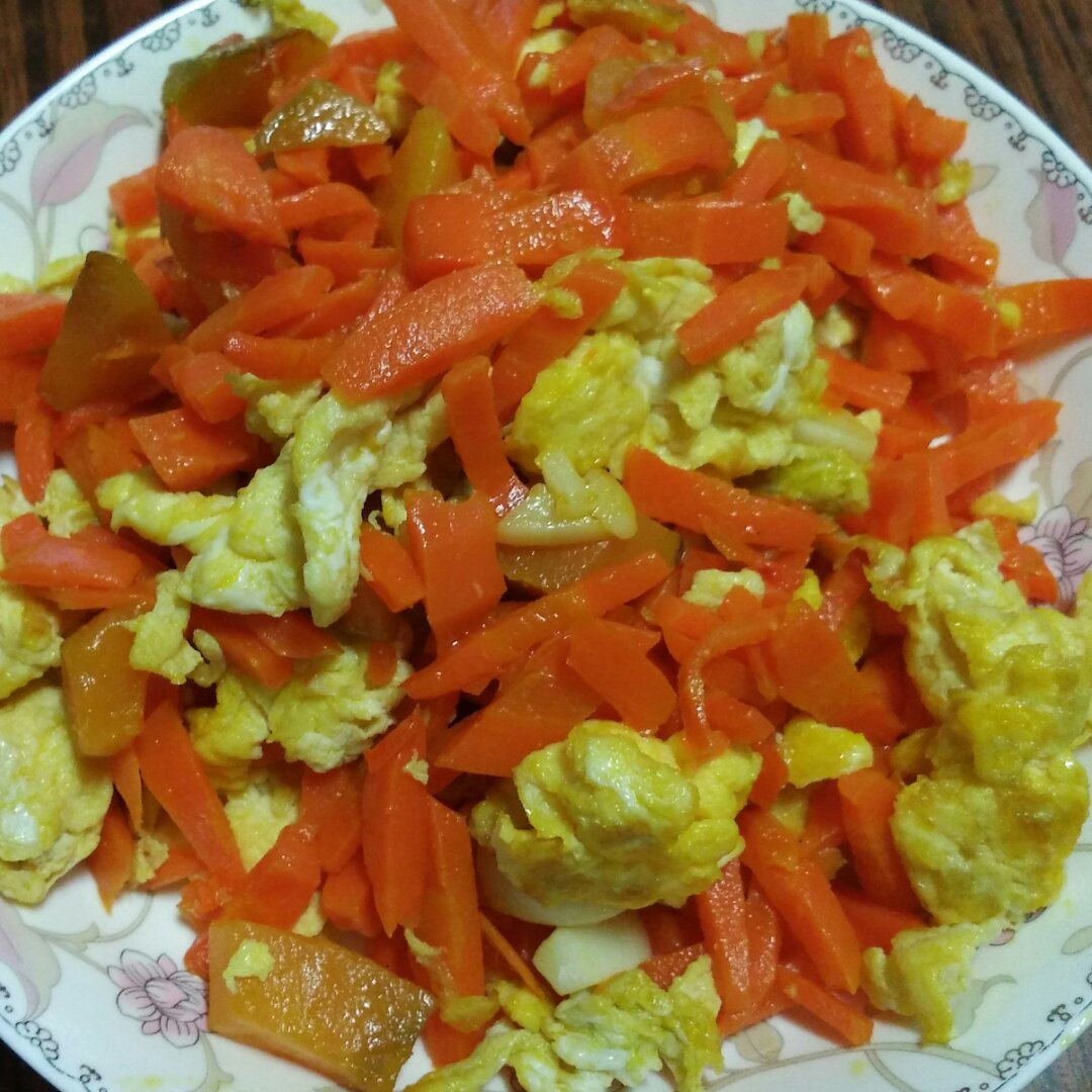 孤独的美食家-胡萝卜炒蛋